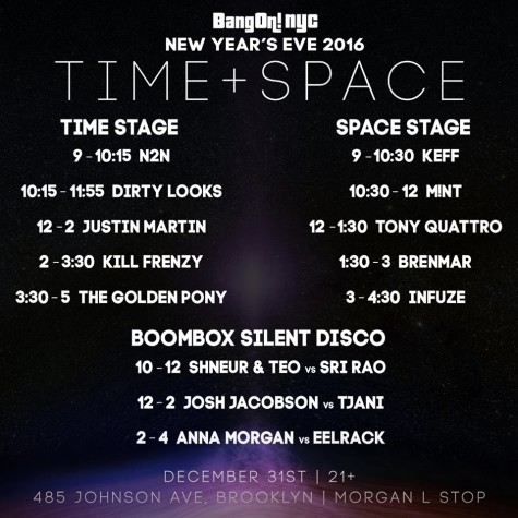 Time+Space Set Times